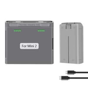 JHTC Mini 2 Two Way Charging Hub and One Pack Mini 2 Intelligent Flight Batteries 2400mAh 31Mins Max Flight Time Battery for DJI Mini 2 Mini 2 SE Mini SE Drone with Fast RC Willey Delivery Time