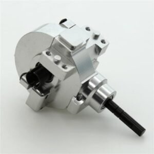HSP Aluminum Rear Wave Box Gearbox Assembly RC Upgraded Parts for 94123 94107 94170 94108 94111 94118 RC Cars Silver
