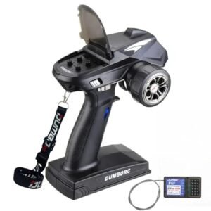 DUMBORC X4 4 Channel RC Car Radio Transmitter and Receiver X6F with 500m Range for RC Cars Boats and Tanks
