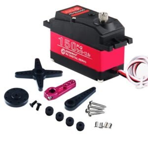 Stemedu 150KG DS51150 Digital Servo Metal Gear Steering Motor 12V High Voltage Robotic RC Servo Waterproof for RC Motorcycle Nitro
