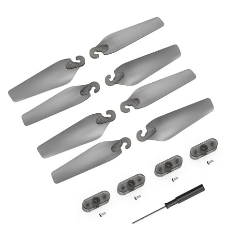 X shop 8 Pcs Drone Propellers Replacement Quick Release Low Noise Blades Accessories Set Compatible with RC Nitro Engine 1 8