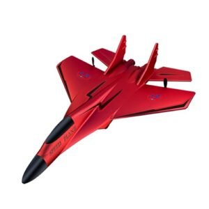 PUSLAKO Jumbo Jet RC Plane 2.4GHz 2 Channel Remote Control Airplane with GYRO for Kids and Beginners