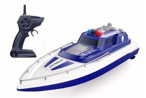 Ssccgym RTR Remote Control Coast Guard Boat 1/28 Scale Electric RC Sail Boat 4CH RC Watercraft 15km/h on Lake Pool for Boy Kids 8y+