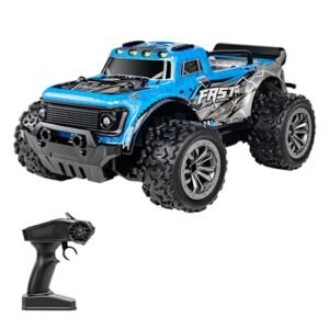 GoolRC the Best Short Course RC Truck 1 20 Scale 2 4GHz All Terrain Off Road Monster Truck with LED Light for Boys and Adults Blue