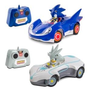 NKOK 1 28 Scale Dynamics RC Wheels 2.4GHz RC Sonic 2PK Officially Licensed Full Function Radio Control Detailed 6.5” Vehicle and Character
