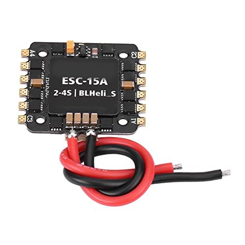 ZAWELIYO 15A 4 in 1 Mini Electronic Speed Controller ESC for 1 4 Scale RC Trucks Semi FPV Drone Hardware Generated Motor PWM Supporting 2 4S LiPo HV LiPo Battery