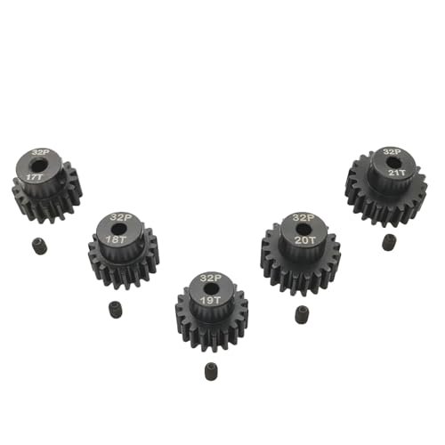 ADORLY 32P Hardened Pinion Gear Set for RC Big Trucks with Trailers 1 8 inch Hole 17T 18T 19T 20T 21T with Hex Key