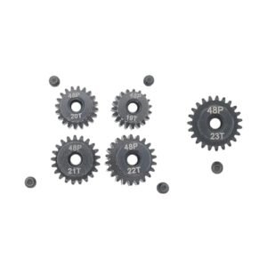 ADORLY 48P 19T to 23T Pinion Gear Set with Screw Driver 3.175mm Shaft Nitro RC Aftermarket Parts for Traxxas Models