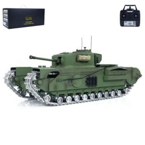 Wheelfun 1/16 TD RC Battle Tank Plastic Army Green with Infrared Battle System for RC Submarine Battle Enthusiasts