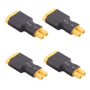 AFDHGS 4pcs XT60 Male to XT30 Female RC Connector Adapter Set High Performance Battery Conversion