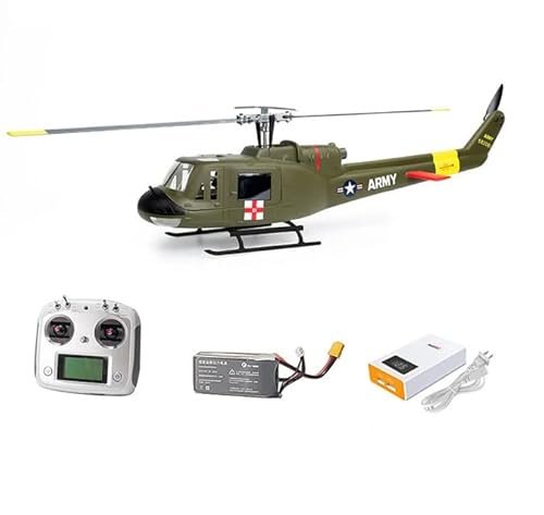 FlyWingRC Lama V4 RC Helicopter RTF with 20+Min Flight Time High Performance Servo and Brushless Motor Green