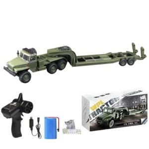XMFHANG Kenworth RC Electric Semi Truck 2.4Ghz 6WD Remote Control Toy 41.3 Inch Large Scale Tractor Trailer for Boys