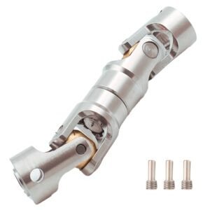 HOPLEX Turbo Drive RC Car Universal Stainless Steel Drive Shaft Heavy Duty Driveshafts for Axial SCX10 90046 AXI03007 TRX4 Redcat Gen8 1/10 RC Crawler Upgrade 55mm to 59mm 1PC