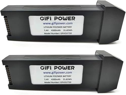 HolyStone HS720 HS720E Drone Replacement Battery 4300mAh 7.4V Lipo 2 Pack