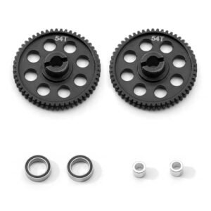 CHRCOED 0.5M 54T Hardened Steel Spur Gear Upgrade for RC Plane Lightning and 1/18 RC Cars Traxxas Latrax Teton Rally Desert Prerunner 2pcs
