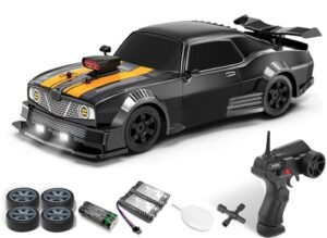 RACENT Genesis Coupe RC Drift Car 1/16 Scale 2 4Ghz 4WD High Speed Remote Control Car with LED Light and Spray Mist Function for Kids and Adults