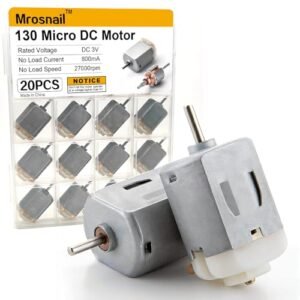 XYZ Brand 130 DC Electric RC Turbine Motor 3V 6V 27000 RPM High Speed Mini Motor for DIY Robotics and Remote Control Toys 20 Pack