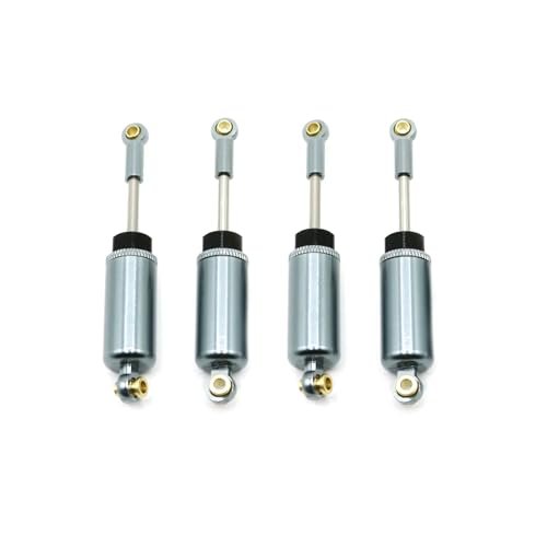 Mesimsple Alloy 14209 Front Rear King Kong RC Shocks for MJX Hyper go 1/14 14209 14210 Series Upgrades Part Gray