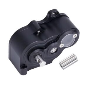 TRX4 SCX10 LCG Crawler R2 Metal Transmission Gearbox Optimize RC Boat Center of Gravity for 1/10 Scale DIY Chassis Black