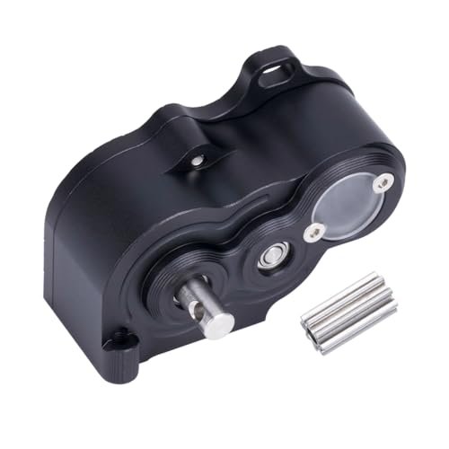 TRX4 SCX10 LCG Crawler R2 Metal Transmission Gearbox Optimize RC Boat Center of Gravity for 1/10 Scale DIY Chassis Black