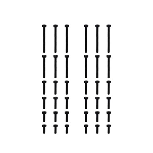 AMORIL Cap Head Hex Screw M3 8mm to 30mm for RC Brushless Truck Mini 1/10 RZ001G A R11102 Compatible with 14mm Hex RC Tires