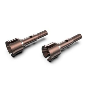 AMORIL 2PCS Upgraded S2 Alloy Steel Rear Wheel Shaft for 1/10 RC Truck Rims RZ001G A Part Number R11145
