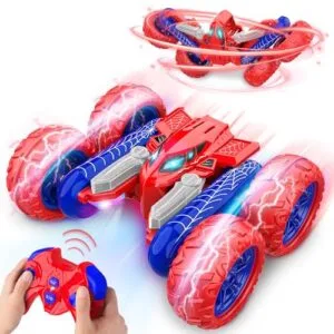 GTA 5 RC Car Double Sided Stunt Remote Control Toy for Kids Ages 5 10 Rechargeable 360 Flip 4WD Rugged Outdoor Play