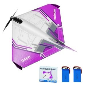 Radiolink Turbot D460 RC Airplane Plug and Play Featuring Byme DB Gyro Flight Controller and Optimal RC Plane Motor Sizing for Beginners to Experts
