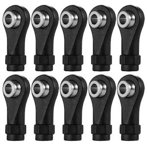MOHERO 10Pcs Plastic M2 5 Tie Rod End Ball Joint Link Ball Head Holder Upgrade Part for Custom RC Bodies 1/18 TRX4M RC Crawler Car
