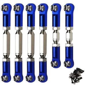 Arrma Granite 4X4 RC Car Upgrade Parts Adjustable Aluminum Turnbuckles Camber Links Toe Link Hop Up Part AR330446 AR330515 Navy Blue