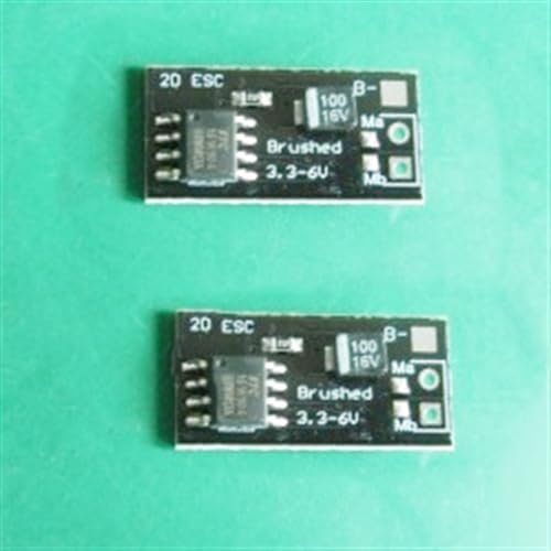 WAYRICH RC Brushed ESC 2 PCS 2.7A 1S Dual Way Micro Brushed ESC for RC Airplane and Model Car