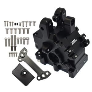 GPM Racing Aluminum Front Rear Gear Box Set Black for Arrma 1 5 KRATON 8S BLX 1 5 Scale RC Gas Truck