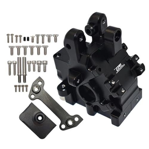 GPM Racing Aluminum Front Rear Gear Box Set Black for Arrma 1 5 KRATON 8S BLX 1 5 Scale RC Gas Truck
