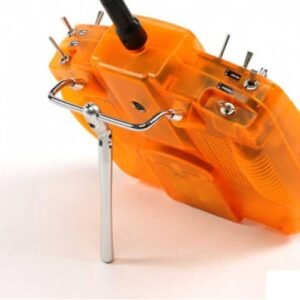 Silver Pivoting Folding Locking RC Radio Stand for Secure Transmitter Mounting
