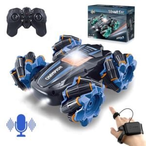 Gesture Sensing RC Stunt Car Remote Control Toy with Lights and Music for Kids Ages 7 8 9 10 11