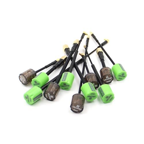 Sparkhobby Best RC FPV System 5.8G 2.8dBi Mini FPV Antenna SMA RP SMA MMCX Straight MMCX Angle UFL for RC Transmitter Receiver Drones DIY L 155mm SMA Green