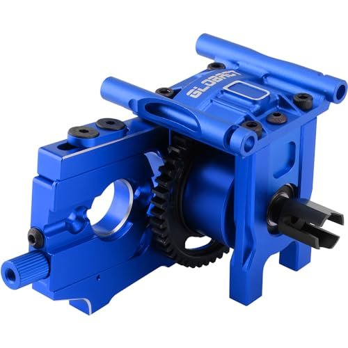 GLOBACT Steel 50T Center Diff Set Differential with Sliding Motor Mount and Center Diff Mount for 1/7 ARRMA 6S Felony FIRETEAM Infraction Mojave 1/8 6S Typhon KRATON Outcast TLR Tuned (Blue)