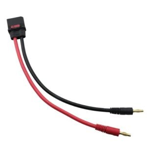 DGZZI QS8 Charging Cable 10AWG Silicone 4mm Banana Plug for Drones Remote Control Toys High Temperature Resistant