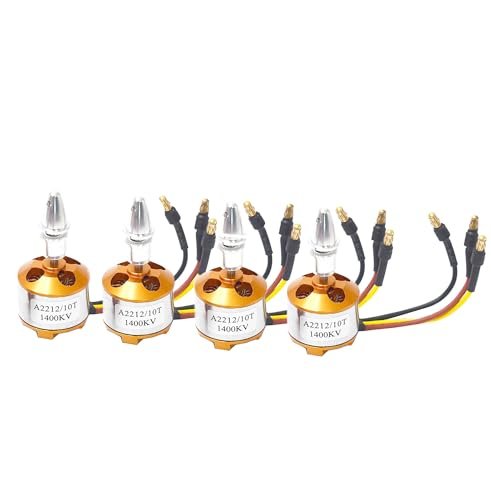 Hobbymall A2212 1400KV Brushless Outrunner Motor RC Readymix for Quadcopters 4PCS