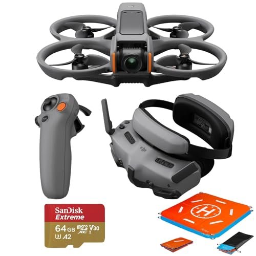 DJI Avata 2 Fly More Combo FPV Drone with 4K Camera Includes Goggles 3 and RC Motion 3 Perfect for RC Willey Credit Card Application Enthusiasts