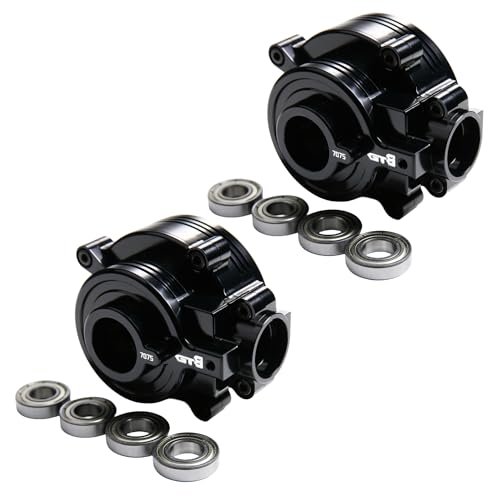 GTBRacing 7075 CNC Aluminum Gearbox Case for Clarence RC Car Losi DBXL DBXL E V1.0 V2.0 and MTXL Universal Gear Box Upgrade Part 7075 Black