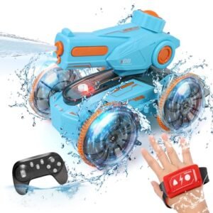 GAMZOO Impulse RC Boat Amphibious Remote Control Car for Kids 6 12 Years Old Boys Girls Birthday Gift Waterproof 4WD Gesture Sensing RC Car Boat