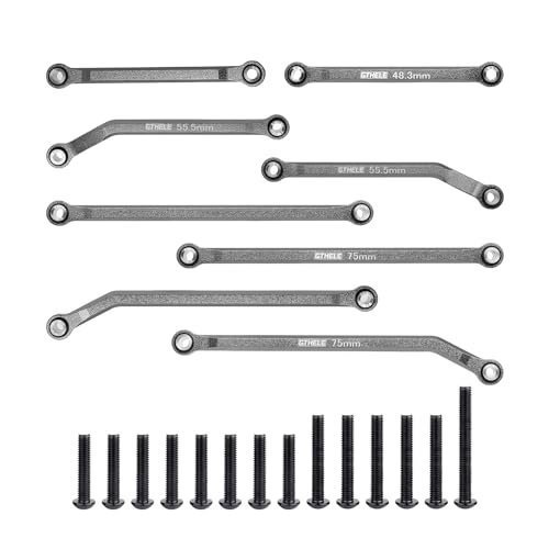 GTHELE High Clearance 4 Links Set Aluminum Linkage for Traxxas 1/18 TRX4M K10 F 150 Upgrade Parts Used RC Car Parts