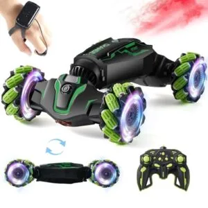 Kyanio Gesture Sensing RC Stunt Car with Light and Music Remote Control Toy Car for Kids Ages 6 12
