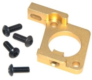 JLB RC Truck Motor Mount Adjustment Block Aluminum Alloy Upgrade for Cheetah 1/10 Brushless RC Car Parts EA1052 Gold