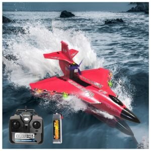 Rumdout The Fastest RC Airplane Amphibious Tri Phibian Aircraft 6CH Brushless Powered 2 4GHz RTF Red