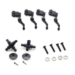 Zeyoking Original Parts for C186 BO105 RC Helicopter Model Blade Grip Set Plastic Rotor Head Set Screws of Feathering Spindle from the best rc helicopter company