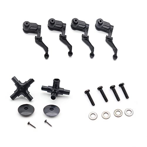 Zeyoking Original Parts for C186 BO105 RC Helicopter Model Blade Grip Set Plastic Rotor Head Set Screws of Feathering Spindle from the best rc helicopter company