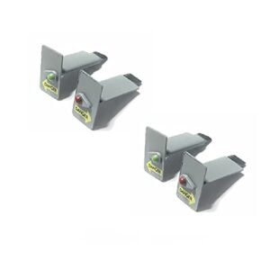 Zeyoking 2 Sets Original Tail Fin Replacement for Mikado Logo RC Helicopter C186 BO105 Model Gray