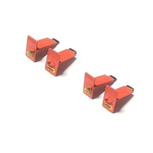 Zeyoking 2 Sets Original Tail Fin for Logo 200 RC Helicopter Model Orange